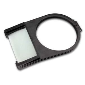 shade mounted magnifier attachment