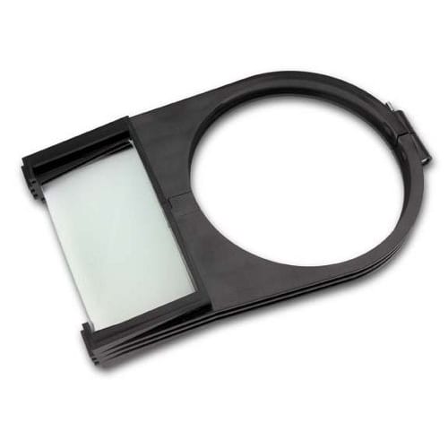 shade mounted magnifier attachment