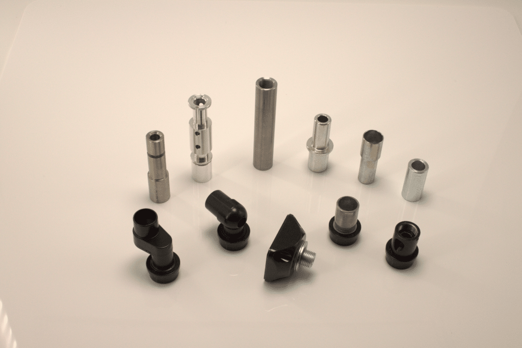 Multiple standard and custom flex arm end fittings